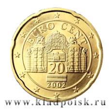 Монета 20 cent Австрия