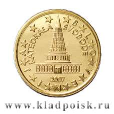 Монета 10 евроцентов Словения