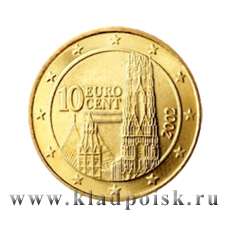 Монета 10 cent Австрия
