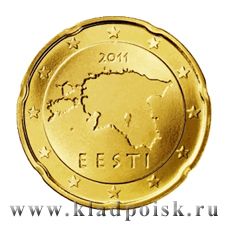 Монета 20 cent Эстония