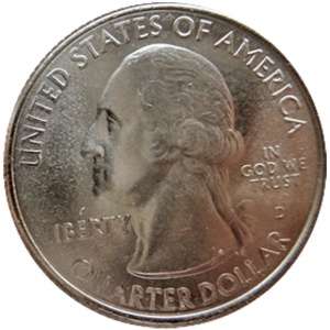Серия 25 центовых монет (квотеры) Штаты и территории США