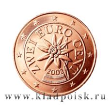 Монета 2 cent Австрия