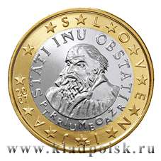 Монета 1 Евро Словения